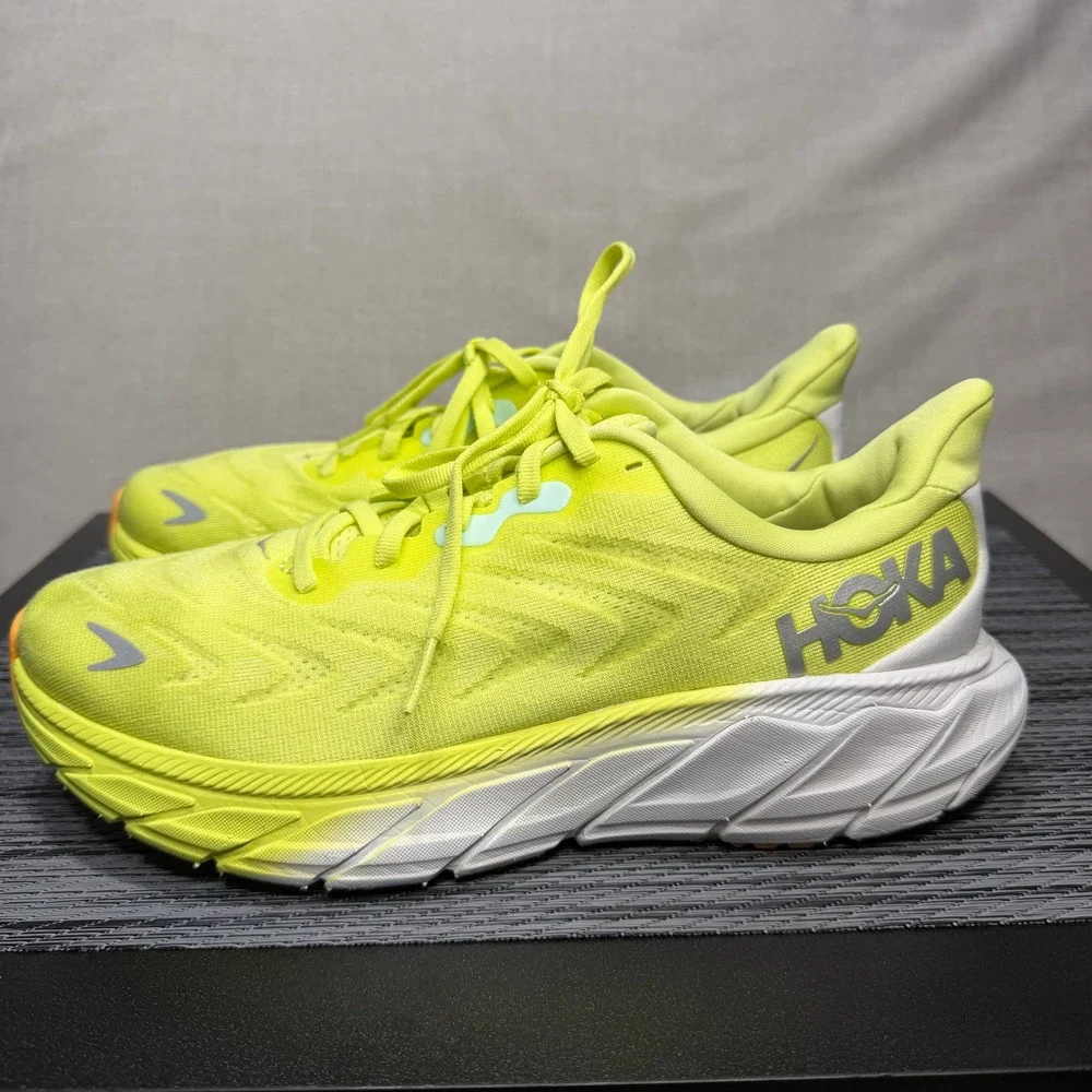 Hoka One Arahi 6 Shoes - Womens 8.5 - Glow Yellow Walking 1123195 CGWHT
